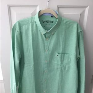 Men's Oxford Button-Down L/S Shirt (GREEN)